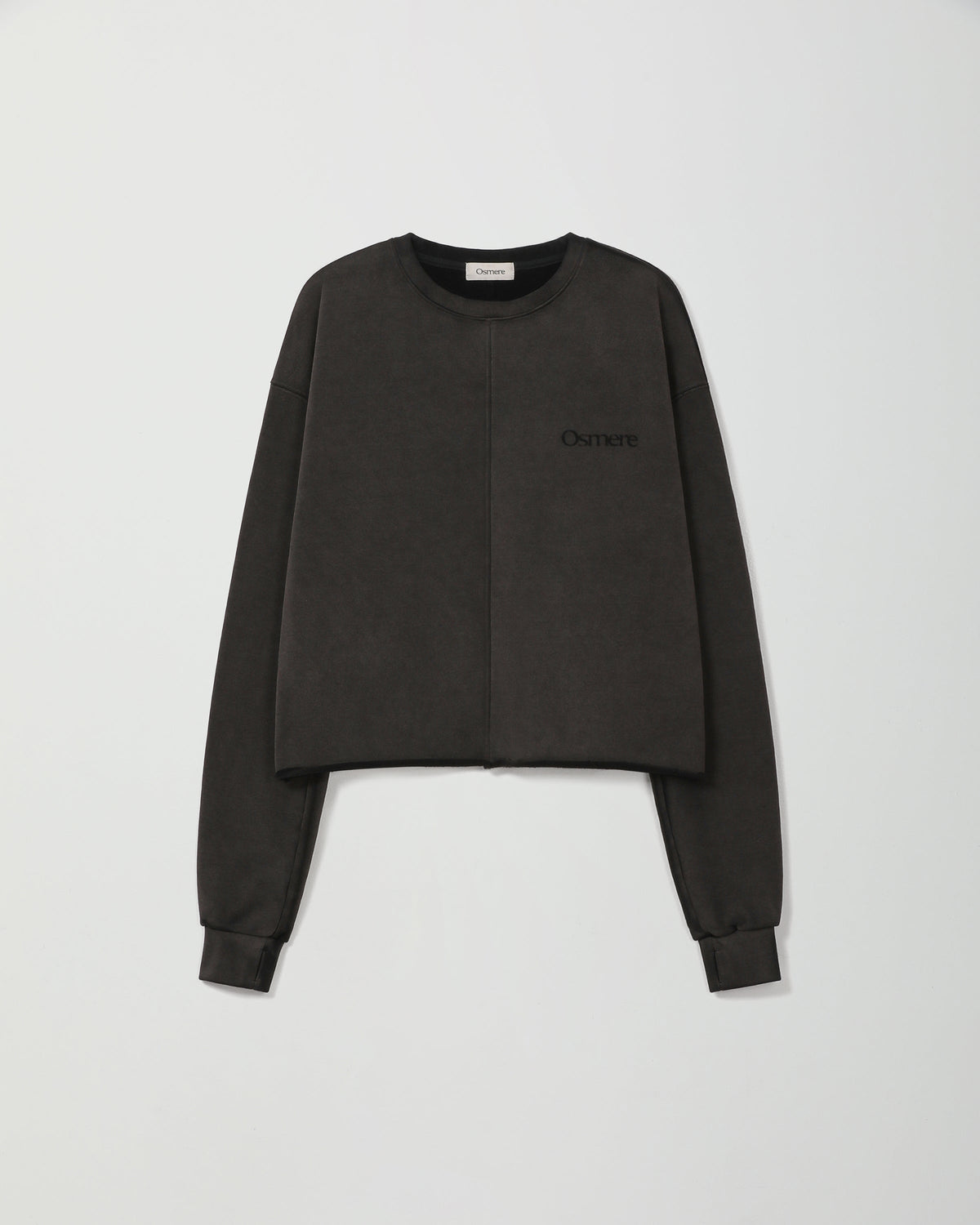 RAW EDGE SWEATSHIRT VINTAGE GREY