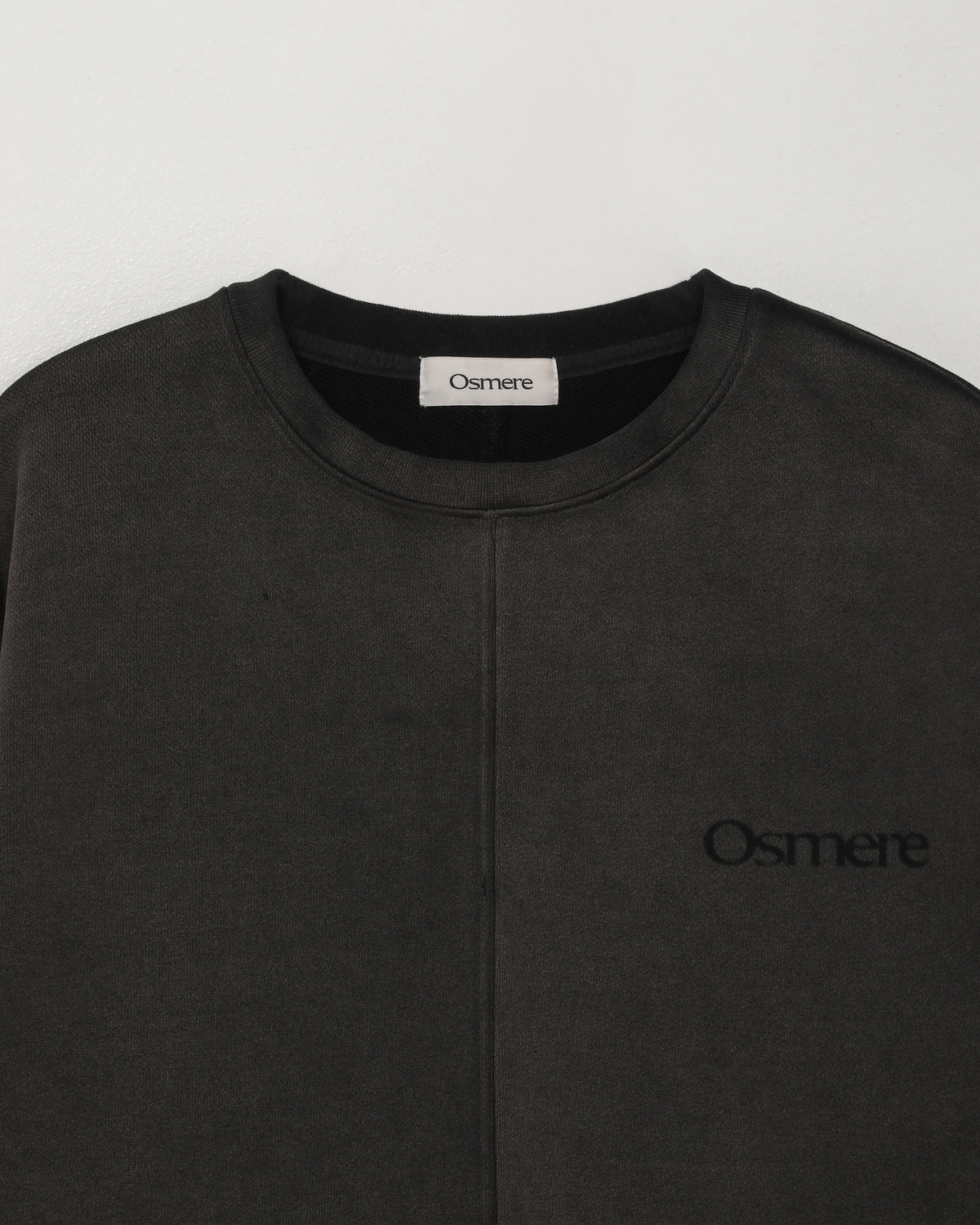 RAW EDGE SWEATSHIRT VINTAGE GREY