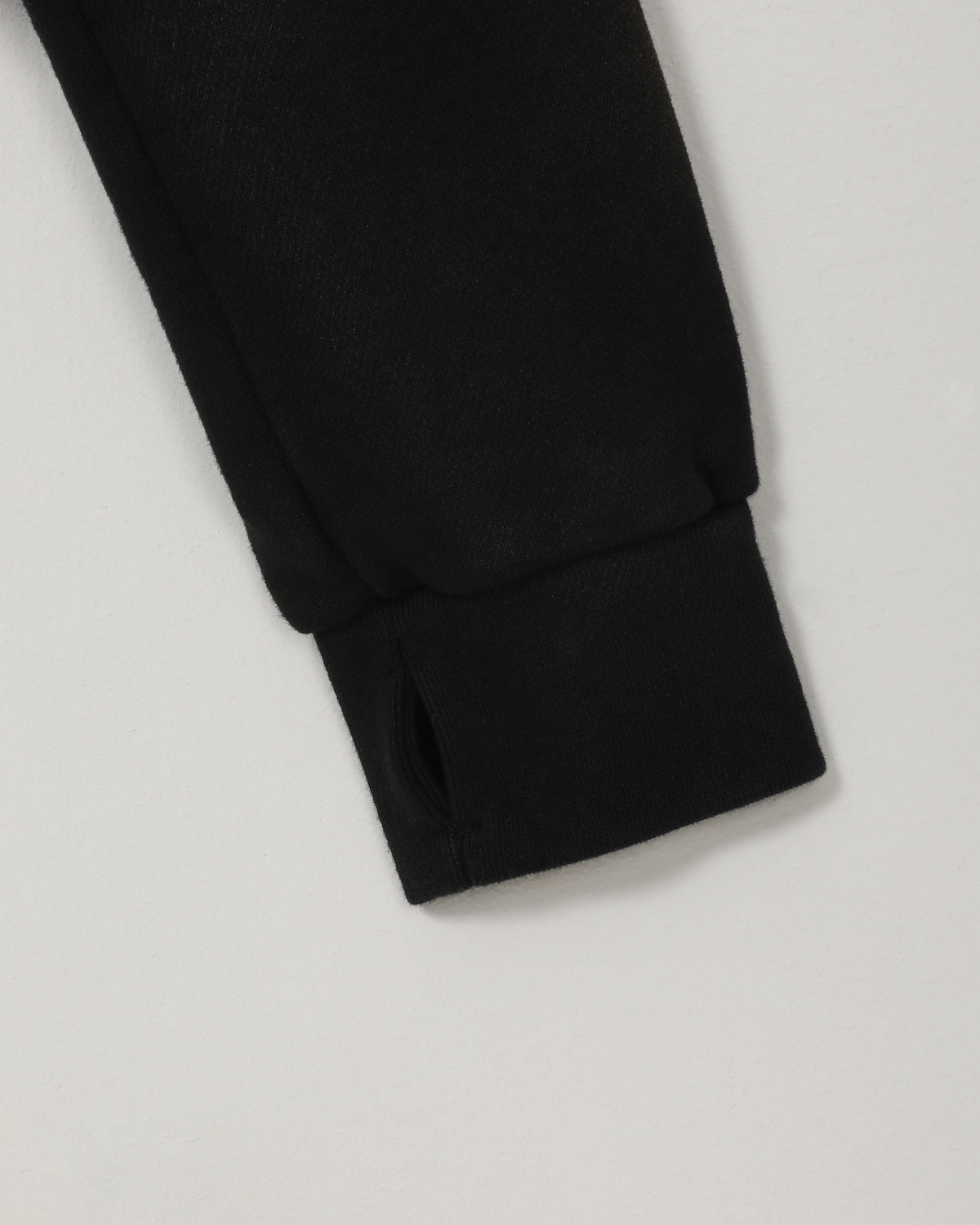 RAW EDGE SWEATSHIRT WASHED BLACK