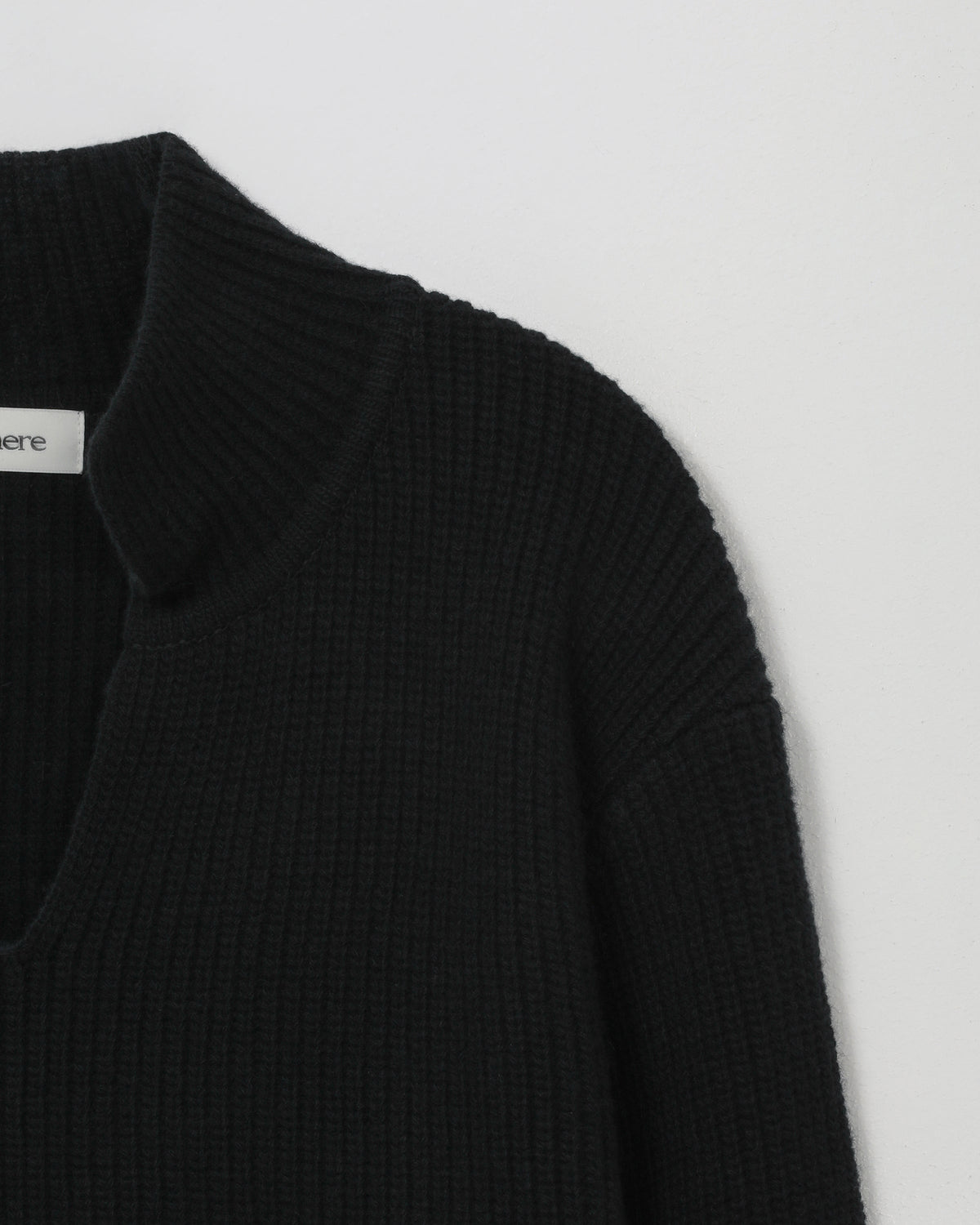 JOHNNY COLLAR CHUNKY SWEATER